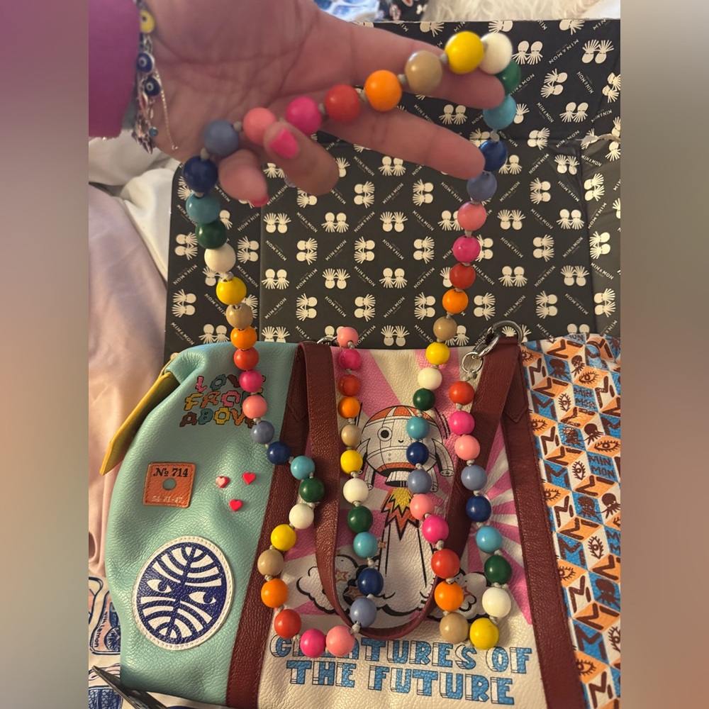 Min & Mon Multicolor  Shoulder Bag
